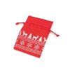 Vánoční dárkový pytlík 10x15 cm (Varianta 1 červená, Balení 1 ks)