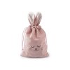 Dárkový pytlík zajíček 15x28 cm sametový (Varianta 1 krémová světlá, Balení 10 ks)