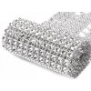 Diamantový pás / borta šíře 58 mm (Varianta 2 stříbrná, Balení 9 m)