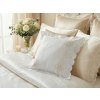 Povlak na polštář vyšívaný 45x45 cm (Varianta 1 bílá béžová světlá, Balení 2 ks)