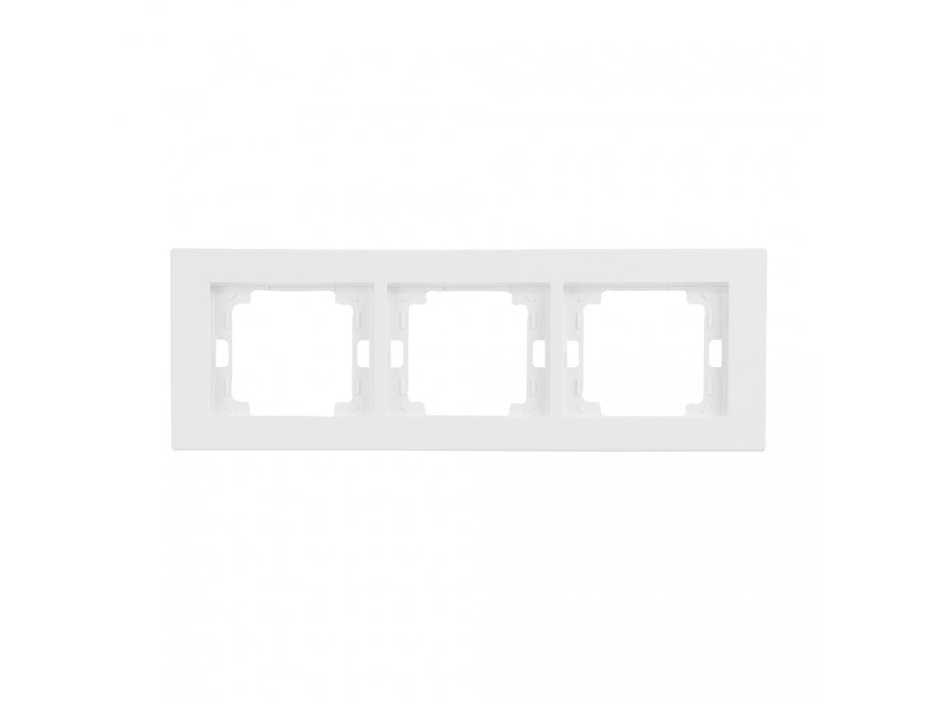 onyx ramka 3x poziom biale lista