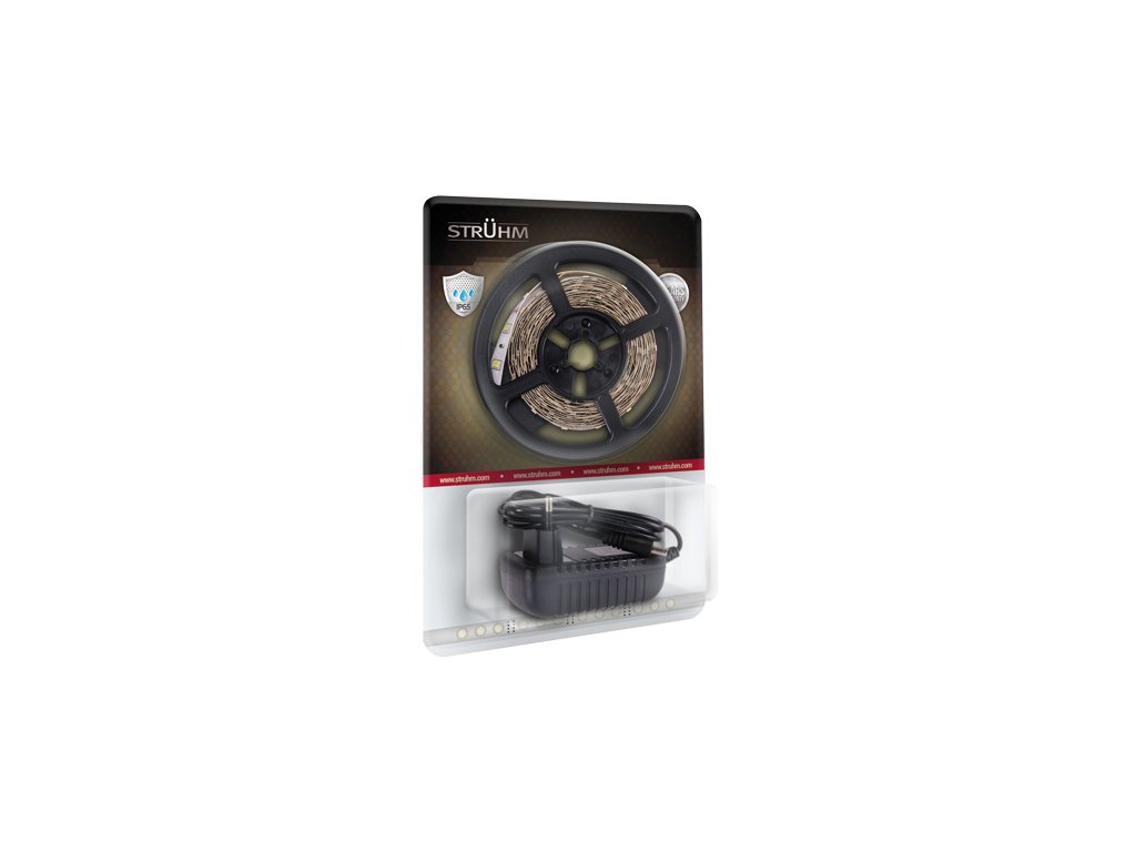 LED pásek LATE LED 3m 180 teplá bílá IP65 BLISTER