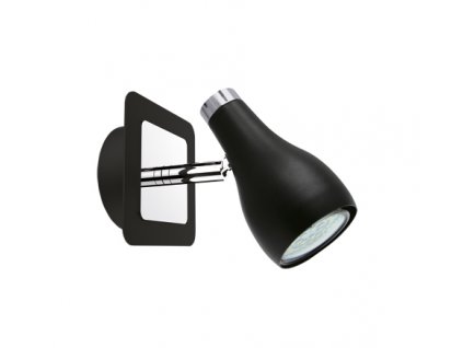 39270 nastenne svitidlo kinga gu10 1d max 35w 380lm ip20 cerna chrom