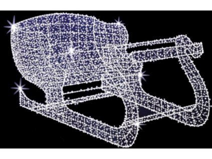 POL-0910 - 3D dekorace - Sáně - 200 x 100 x 80 cm