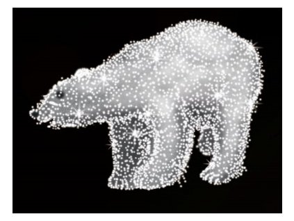 POL-0999M - 3D dekorace - Polární medvěd - 110x210 cm