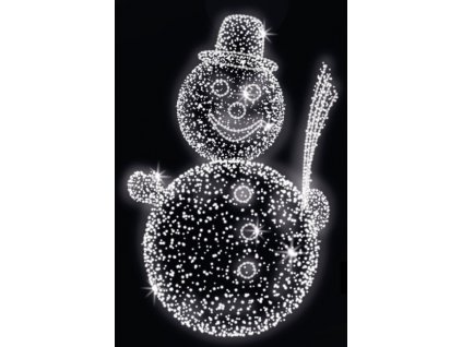 POL-0907 - 3D dekorace - Sněhulák - 200 x 180 cm