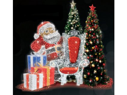 POL-1653 - 3D dekorace - Santa - 225 x 350 cm