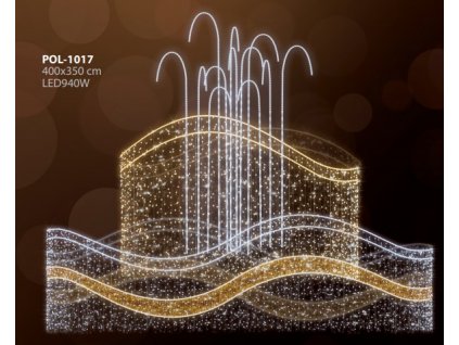 POL-1017 - 3D dekorace - Fontána - 400 X 350  cm