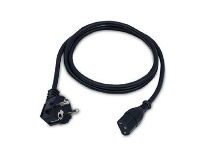 Flexo k počítači kabel PVC úhlová vidlice černá