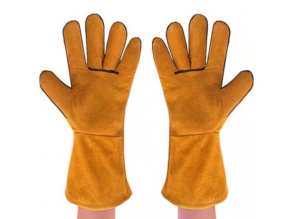 Dvouvrstvé svářečské rukavice - žluté