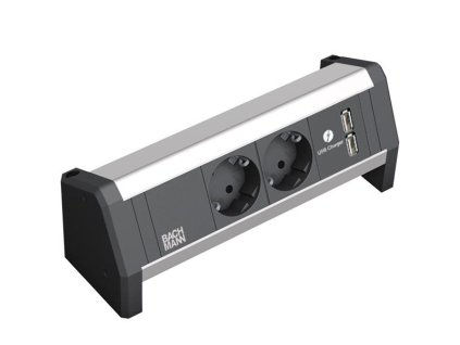 83817 2 29526 2 elektro zasuvka bachmann desk 1 2x 230v 2x usb nabijecka 902 068