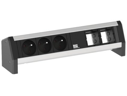 83829 3 29517 3 elektro zasuvka bachmann desk 1 3x 230v 2x uziv modul 902 005