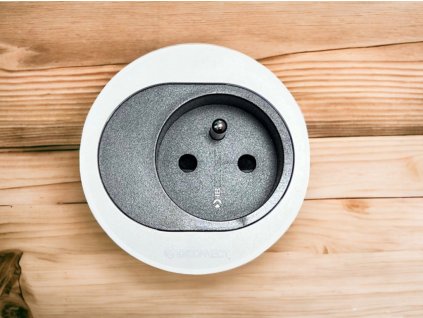 Elektro zásuvka Atom matná bílá - různé konfigurace (Konfigurace elektrozásuvky 1x230V + 2xUSB nab. C)