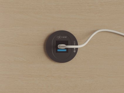 Elektro zásuvka Bit černá matná - různé konfigurace (Konfigurace elektrozásuvky HDMI)