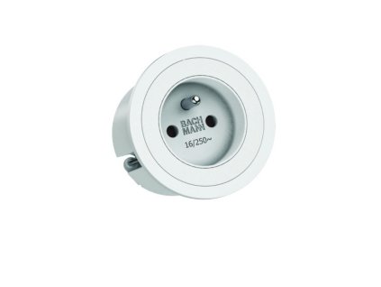 Elektro zásuvka Bachmann PIX 1x 230V bílá (Zakončení kabelu Vidlice do zásuvky)