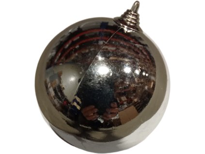 Baňky stříbrné lesklé