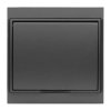 LUNA gniazdo klapka pojedyncze 1 antracyt