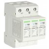 Svodič přepětí 3P 8kA třída T1+T2 (B+C) 1000V DC pro FV systémy