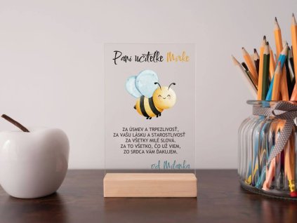 poďakovanie pani ucitelke