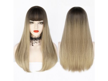 679 5 popelava blond paruka sansa s tmavymi korinky