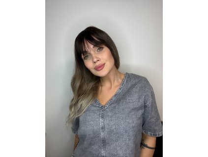 3444 cokoladove hneda ombre paruka gina