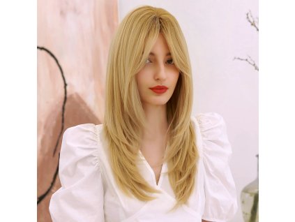 Zlatá blond rovná paruka Ella