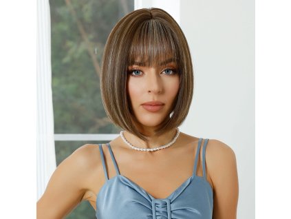 Paruka Coco Shine – hnědé mikádo s jemným leskem