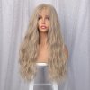 Hustě vlnitá blond paruka Alice se síťkou (lace front)