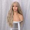 Hustě vlnitá blond paruka Alice se síťkou (lace front)