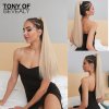 Hedvábný clip in WRAP AROUND PONYTAIL - světlá blond