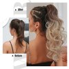 Vlnitý PONYTAIL se skřipcem - ombré blond