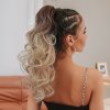 Vlnitý PONYTAIL se skřipcem - ombré blond