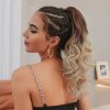 Vlnitý PONYTAIL se skřipcem - ombré blond