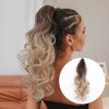 Vlnitý PONYTAIL se skřipcem - ombré blond