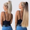 Hedvábný clip in WRAP AROUND PONYTAIL - hnědé ombré