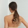 Hedvábný clip in WRAP AROUND PONYTAIL - karamelová
