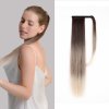 Hedvábný clip in WRAP AROUND PONYTAIL - popelavá