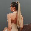 Hedvábný clip in WRAP AROUND PONYTAIL - světlá blond
