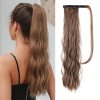 Hedvábný clip in WRAP AROUND PONYTAIL - písčitá
