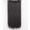 Vlasy clip in 250 g - přírodní černé vlasové příčesky rovné 55 cm