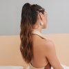 Hedvábný clip in WRAP AROUND PONYTAIL - čokoládové ombré