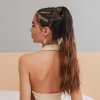 Hedvábný clip in WRAP AROUND PONYTAIL - čokoládové ombré