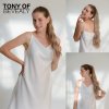 Hedvábný clip in WRAP AROUND PONYTAIL - světlá blond