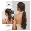 Hedvábný clip in WRAP AROUND PONYTAIL - tmavý nugát
