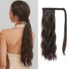 Hedvábný clip in WRAP AROUND PONYTAIL - tmavý nugát