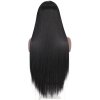 Dlouhá černá paruka Amelia s čelenkou