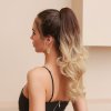 Vlnitý PONYTAIL se skřipcem - ombré tmavší blond