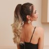 Vlnitý PONYTAIL se skřipcem - ombré tmavší blond
