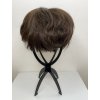 2469 3 kratka hneda paruka z pravych a umelych vlasu celeste