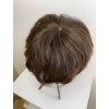 2469 4 kratka hneda paruka z pravych a umelych vlasu celeste